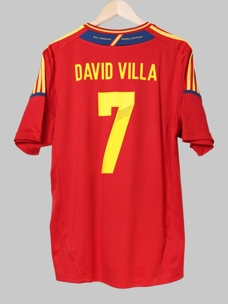 2012/13 Spain David Villa #7 Home Shirt (XL)