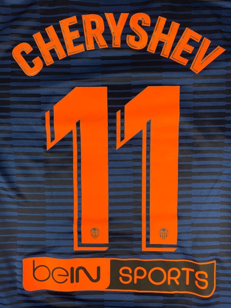 Valencia Away Shirt 2018/19 Cheryshev #11 - 9/10 - XS