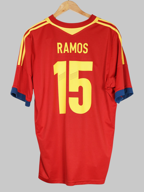 2012/13 Spanje Ramos #15 Thuisshirt (L) Adidas