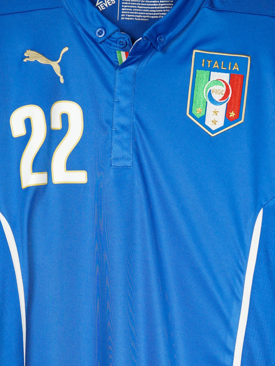 2014/15 Italy Insigne #22 Home Shirt (L)