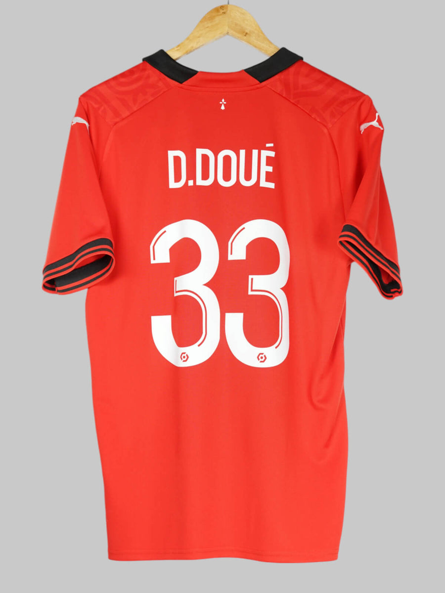 2023/24 State Rennais D.Doué #33 Home Shirt (M)