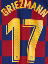2019/20 Barcelona Griezmann #17 Home Shirt Player Issue (M)