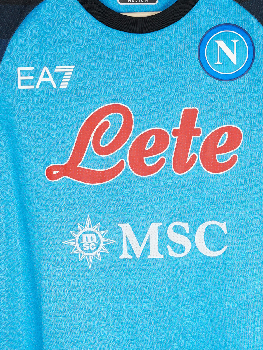 2022/23 Napoli Kvaratskhelia #77 Home Shirt (M)