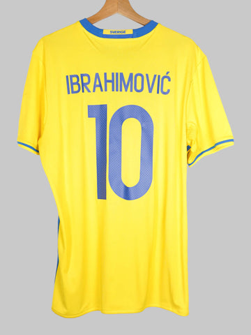 2016/17 Sweden Ibrahimovic #10 Home Shirt (L)
