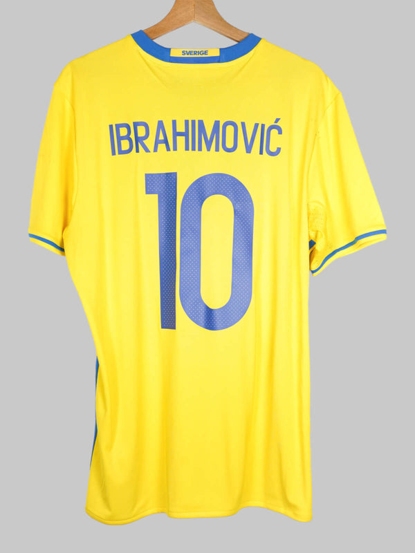 2016/17 Sweden Ibrahimovic #10 Home Shirt (L) Adidas