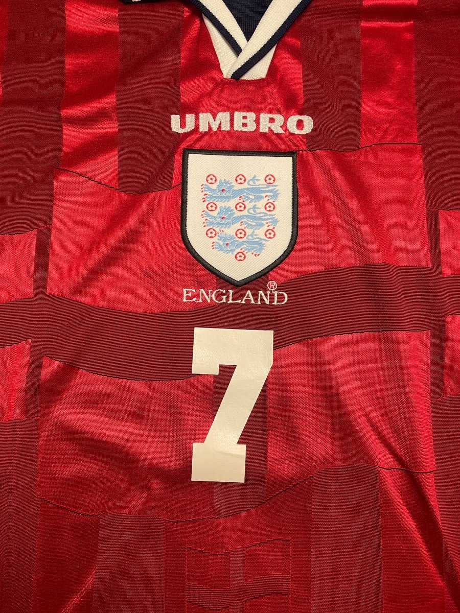 England Away Shirt 1997/99 Beckham #7 - 10/10 - XL