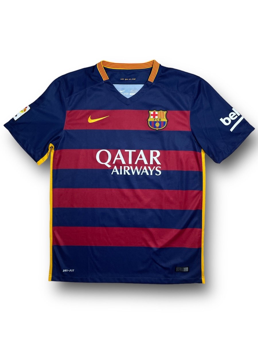 FC Barcelona Home Shirt 2015/16 Suarez #9 - 9/10 - L