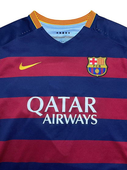 FC Barcelona Home Shirt 2015/16 Suarez #9 - 9/10 - XL