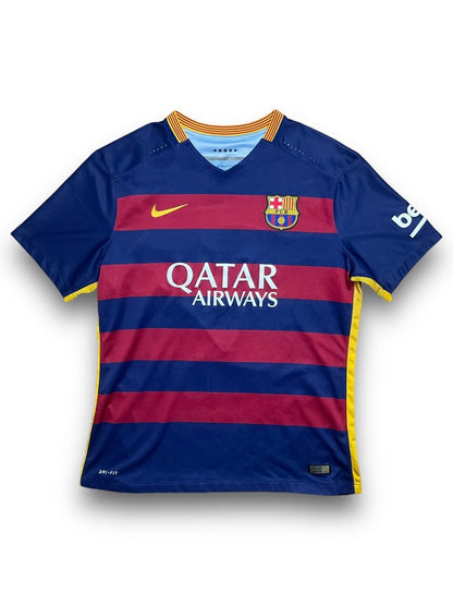 FC Barcelona Home Shirt 2015/16 Suarez #9 - 9/10 - XL