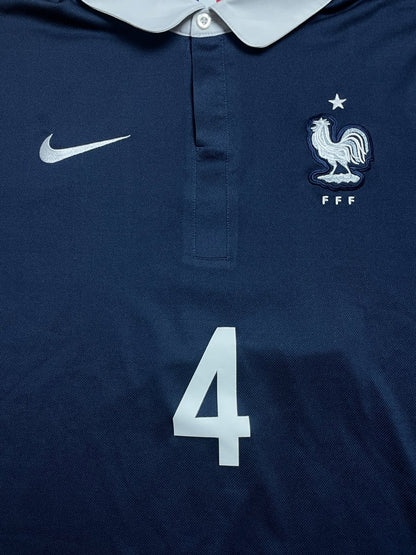 France Home Shirt 2014/15 Varane #4 - 9/10 - M