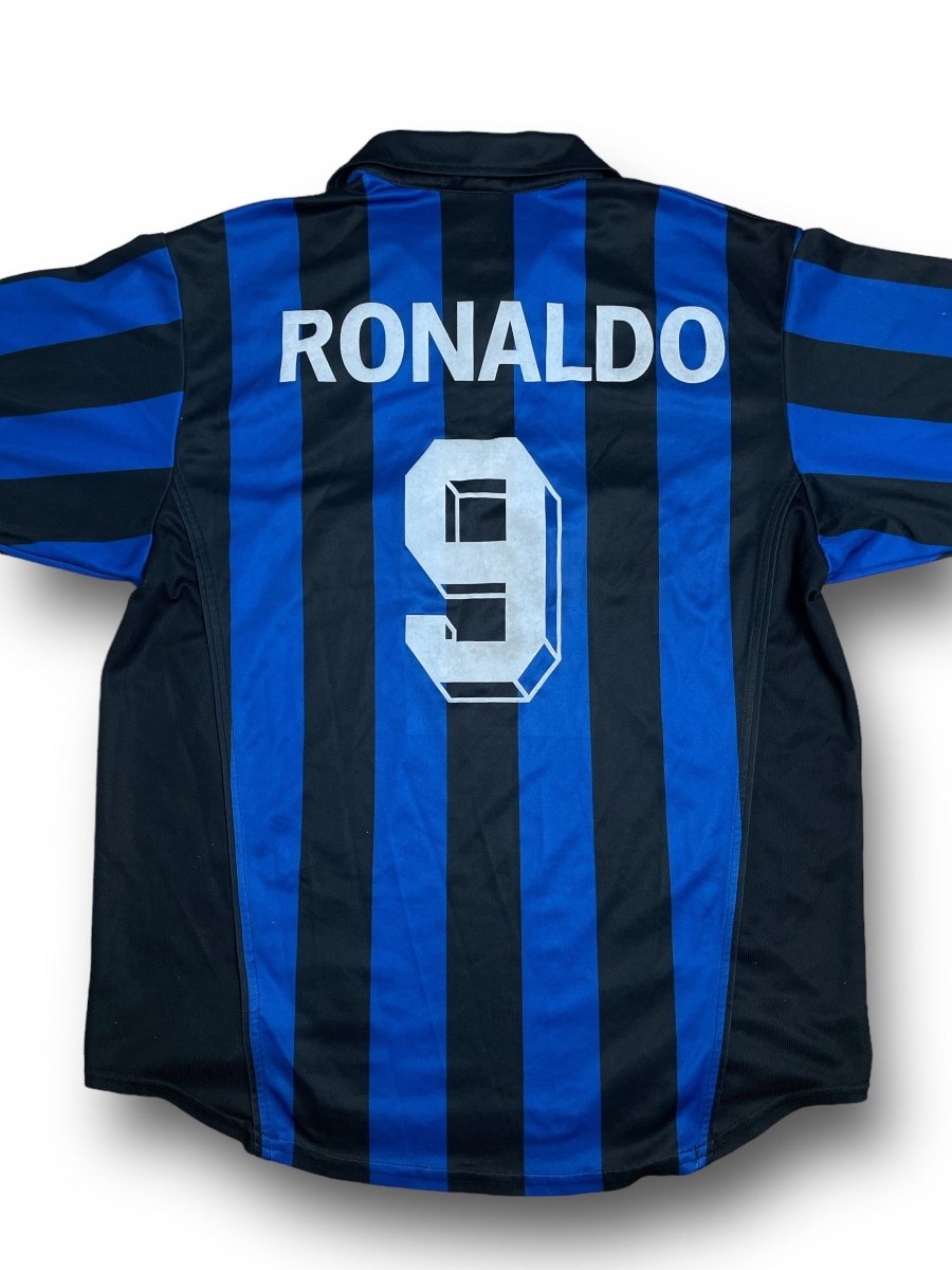 Inter Home Shirt 1998/99 Ronaldo #9 - 7/10 - M