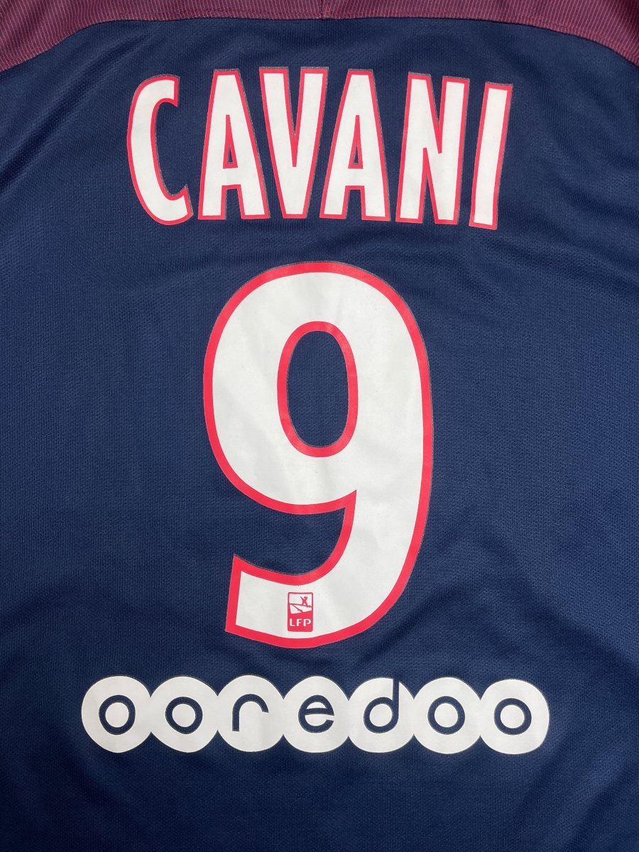 PSG Home Shirt 2017/18 Cavani #9 - 9/10 - M