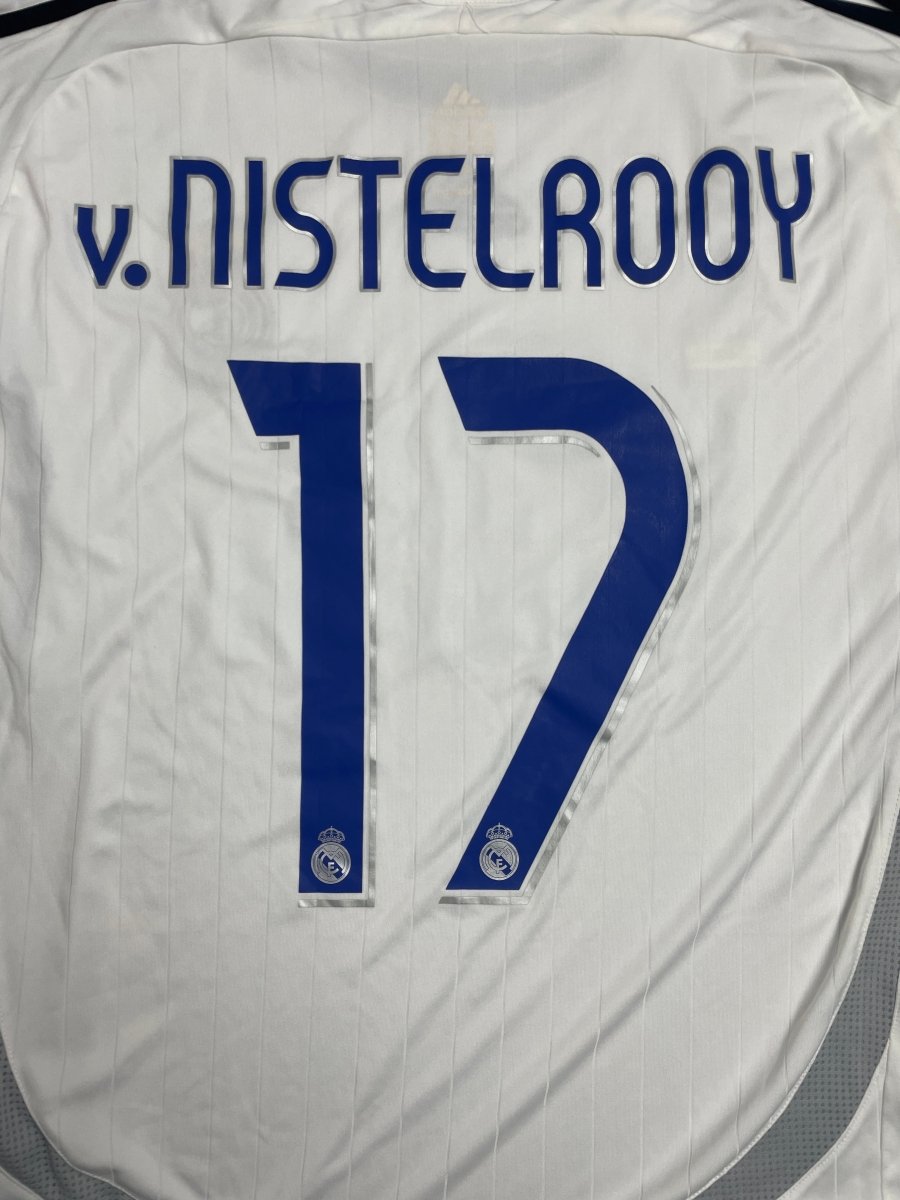 Real Madrid Home Shirt 2006/7 Van Nistelrooy #17 - 10/10 - XL