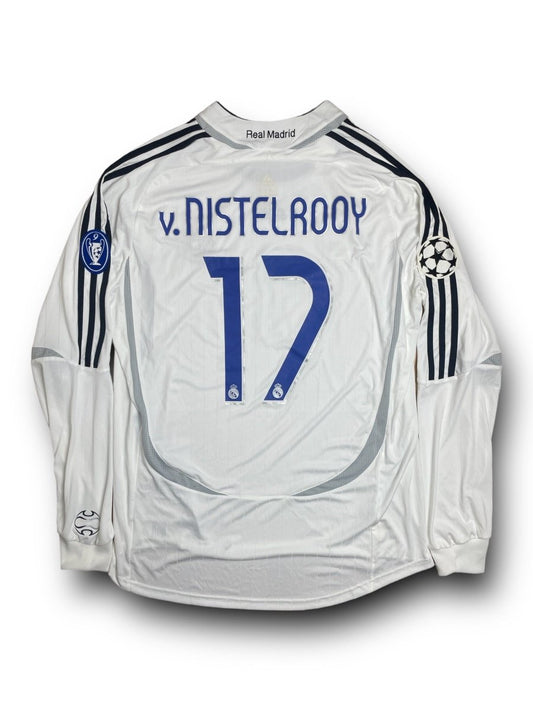 Real Madrid Home Shirt 2006/7 Van Nistelrooy #17 - 10/10 - XL